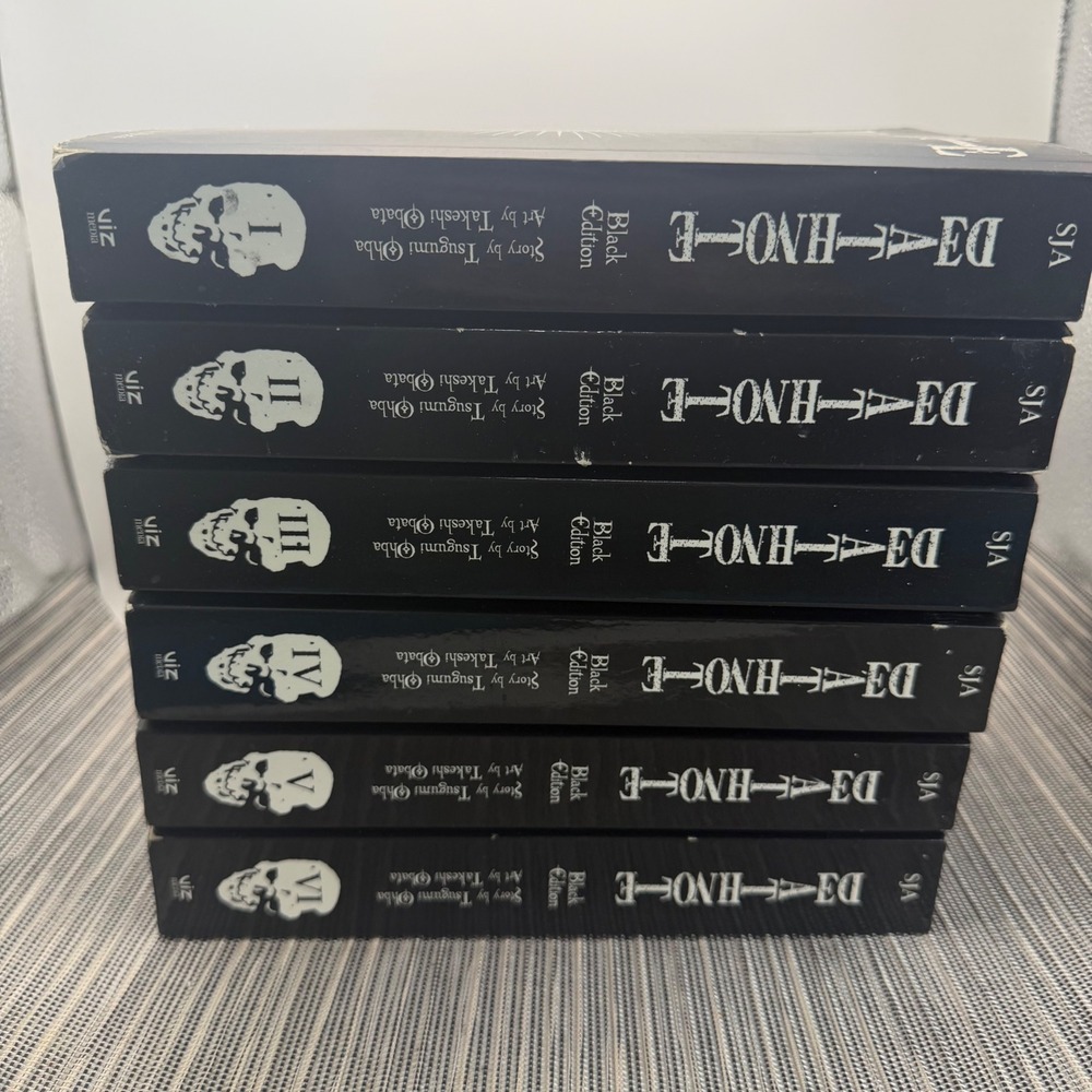 Death Note Black Edition Manga Set Vol 1-6 Complete Omnibus Series Viz Media